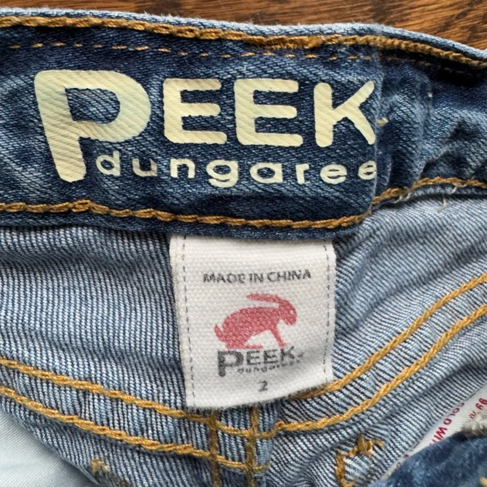 PEEK Dungarees Toddler Jean Shorts EUC Size 2